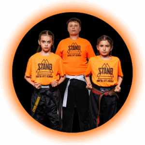 STAND Academy Squad - Electric Orange Fight Team T- Shirt - Kids